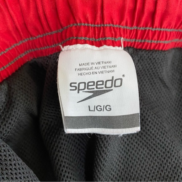 Speedo Men's Board Swimming Shorts Trunks Lace Up Grey & Black - Picture 10 of 10